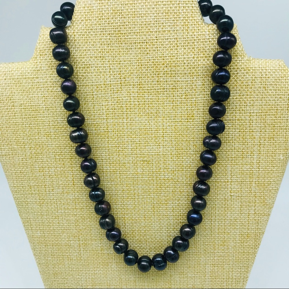 IPS Real Baroquue Pearls 925 Clasp Iridescent 18”